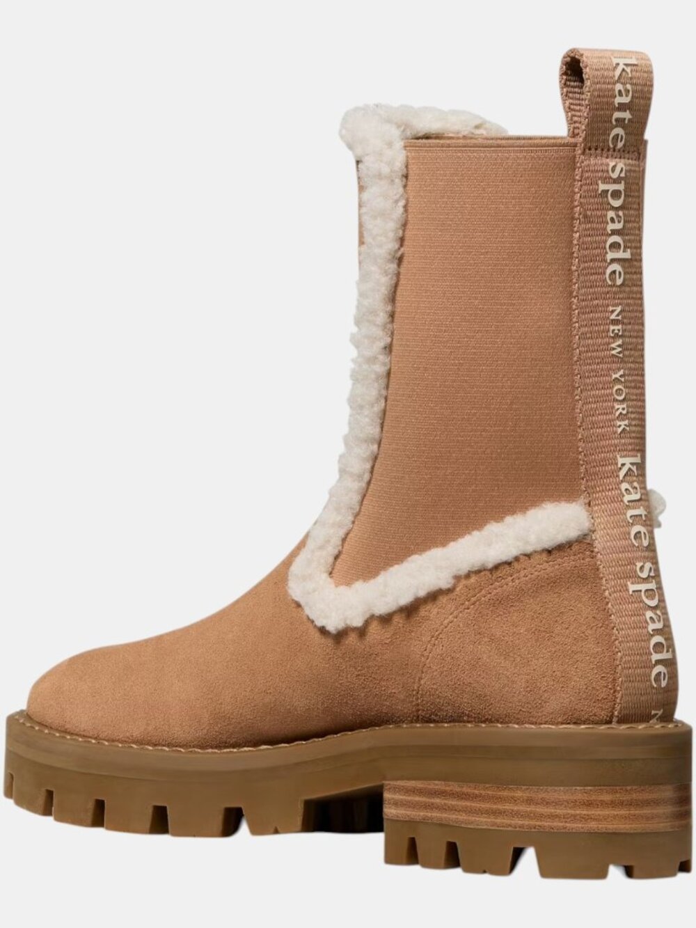 NEW WITH BOX KATE SPADE NEW YORK PIPER CHELSEA BOOT SUEDE